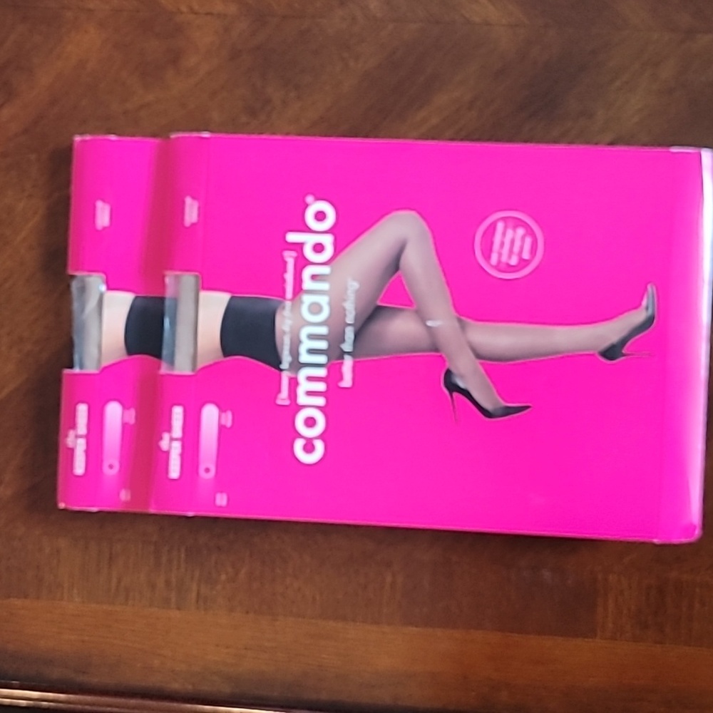 Commando Stocking Tight Legwear The Keeper Sheer Caramel New